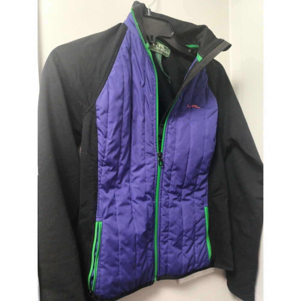 Lauren Active Ralph Lauren Jacket Outerwear Purple Black Women  Petite PS
